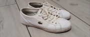 Buty Lacoste trampki 39,5 ( 25cm ) białe skóra 