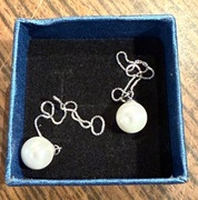 Srebrne kolczyki srebro 925 NOWE w pudełku 12,5 cm 