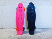 Deskorolka Fiszka Czarna Różowa ABEC 7 prawie jak nowe