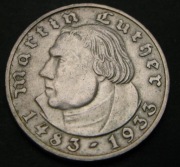 Moneta 2 Marki 1933 A Martin Luther 