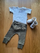 Mothercare buciki niechodki + body + spodnie 56-62 cm super zestaw