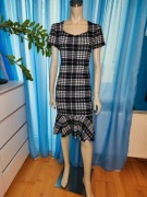 Dopasowana sukienka w kratkę – Liva Girl, rozmiar M (9)