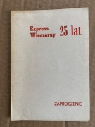 Program zaproszenie Expres Wieczorny 25 lat 
