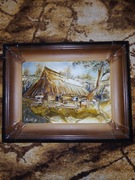 Obraz skóra w ramce