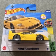 Hot Wheels Ferrari F40 Competizione Żółty