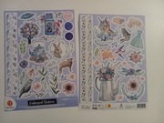 Naklejki planer scrapbooking DecoTime 2 szt. arkusze A4 - vintage króliczki