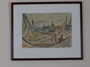 Obraz akwarela Carlberg ,,Sieci "