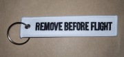 Zawieszka Remove Before Flight / RBF / BIAŁA / HAFT - 100% QUALITY