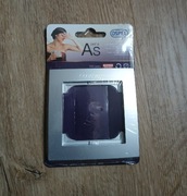 Ramka gniazdka Ospel AS srebrna 1-krotna