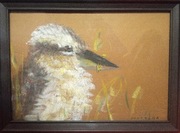 Obraz, pastele suche - Kukabura Chichotliwa