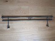 Karnisz metalowy w kolorze gun metal 100 cm