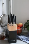 NOWE Komplet noży w drewnianym bloku AMBITION