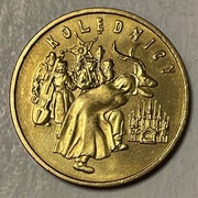 Moneta Polska 2 złote 2001 Kolędnicy