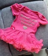 Tutu romper różowy miękki tiul  oświadczyny Rozmiar 3-6m