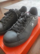 Buty czarne sneakersy, skóra, dla chłopca 38