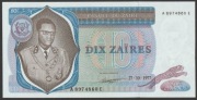Zair 10 zairów 1977 - Mobutu Sese Seko - stan bankowy UNC -