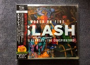 Slash World On Fire SHM CD+DVD Deluxe Edition Japan Obi jak NOWE!