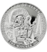2oz Krew Elfów - Wiedźmin -  2 uncje Ag 9999 The Witcher Blood of Elves