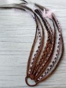 Dredy w gumce doczepy dredloki peruka warkoczyki zagęszczanie włosów treska