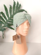 Opaska turban, opaska przeplatana - wełna z alpaki, wełna merino