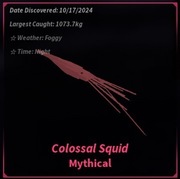 Fisch x1 Colossal Squid 