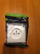 Gniazdo poj. z/u Simon BASIC białe