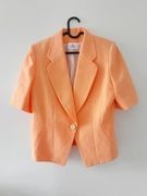 Pomarańczowa, letnia marynarka z krótkim rękawem