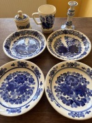 Komplet ceramiczny Włocławek z PRL