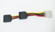 Rozdzielacz przejściówka zasilania dysku napędu MOLEX -> 2x SATA