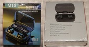 Słuchawki Douszne BLUETOOTH M10 V5.3 PowerBank NOWY KOMPLET