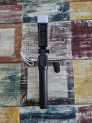 Kijek do selfie stick z lampa led statyw do telefonu tripod  pilot  