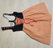 strój ludowy fartuszek małgosia ludowa bawarka gorset S M 785