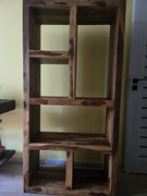 Biblioteczka witryna drewniana kolonialna z palisandru