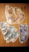 Puzzle dla malucha Hipopotam Słoń Małpa duże elementy 3+