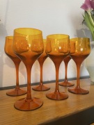 Kieliszki Horbowy Kieliszek 6 sztuk Hura Sudety Barbara szkło PRL nie wazon