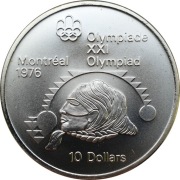 Kanada 10 dolarów 1975 Montreal 48,6 g Ag 925