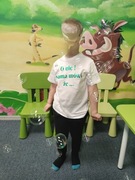 Be Lucky t-shirt dziecięcy biały bawełna rozmiar 122