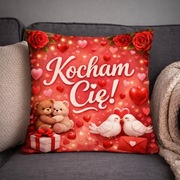 Poduszka Kocham Cię WALENTYNKI 