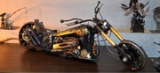 Amerykański Chopper motocykl ręczna robota wyjątkowyokaz metaloplastyka