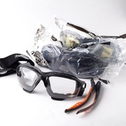 Zestaw okularów do pracy i sportu - przezroczyste, ciemne, żółte