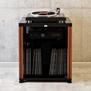 Stolik audio regał hifi na gramofon płyty winylowe FOS