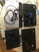 Cztery laptopy na części lub do naprawy.