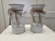 Metalowe wazony dekoracyjne