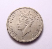 Malaje Brytyjskie 10 cents 1950 PIĘKNA!