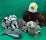 Swojaki zagrożone z Biedronki 5 sztuk + duży orzeł bielik Aurora World