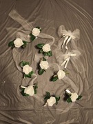 DEKORACJA ŚLUBNA DO SAMOCHODU NA ŚLUB AUTO OZDOBY DEKORACJE KWIATY WESELE