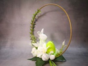 Stroik wielkanocny na kole