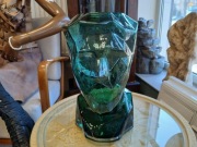 Wazon Szklany Zielony nowoczesny motyw Twarzy marki KARE