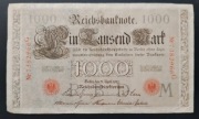 Banknot 1000 Marek Niemcy 1910 obiegowy, Berlin, wielki banknot