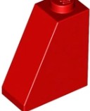 LEGO ROOF TILE 2X1X2 RED 4515371/60481